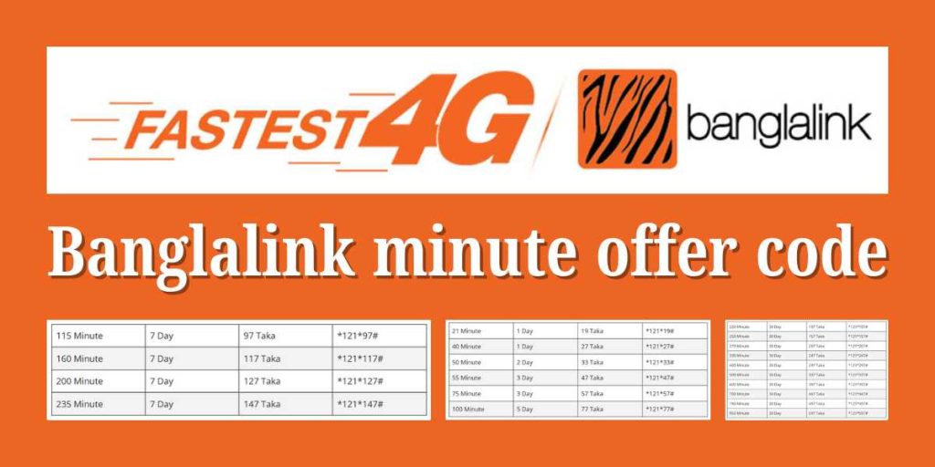 Banglalink minute offer code