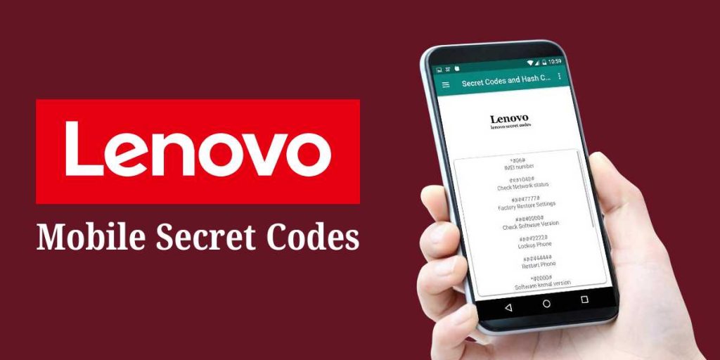 Lenovo Mobile Secret Codes